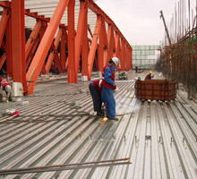 工程部05年开年以来接的河南、上海、武汉、北京、广州栓钉焊接工程